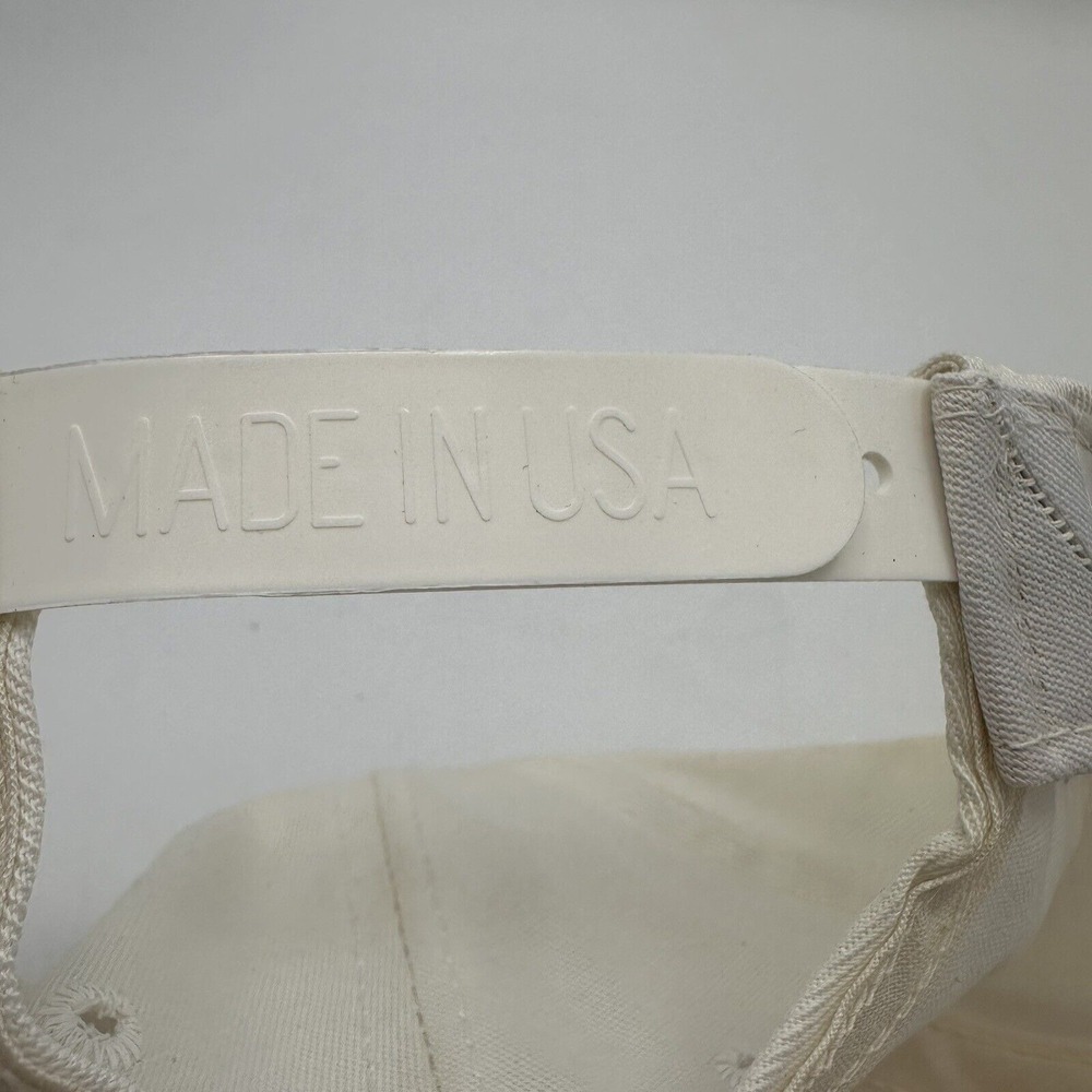 Vintage NASA Hat Circle Logo Snapback Cap White Cotton Twill 90s Space - Picture 6 of 6